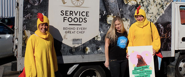 Service Foods receives giant Easter card from caring Kiwis
