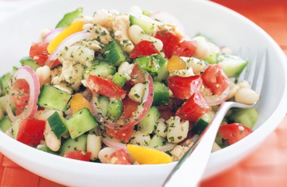 Lebanese White Bean Salad