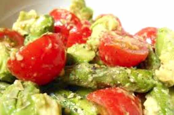 Basil, Avocado & Asparagus Salad