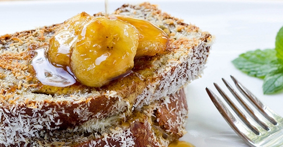 Banana & Coconut French Toast
