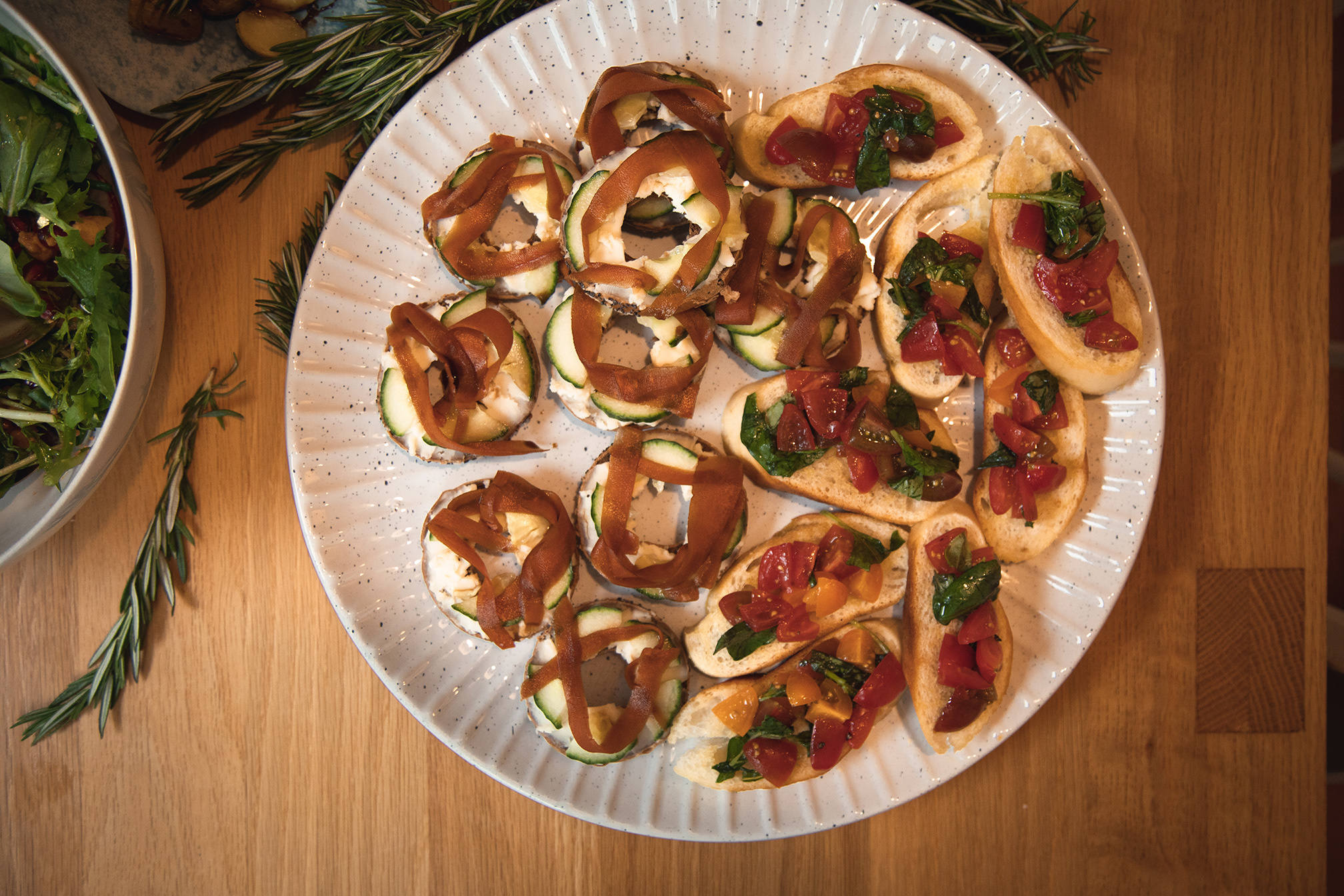 Basil & Cherry Tomato Bruschetta