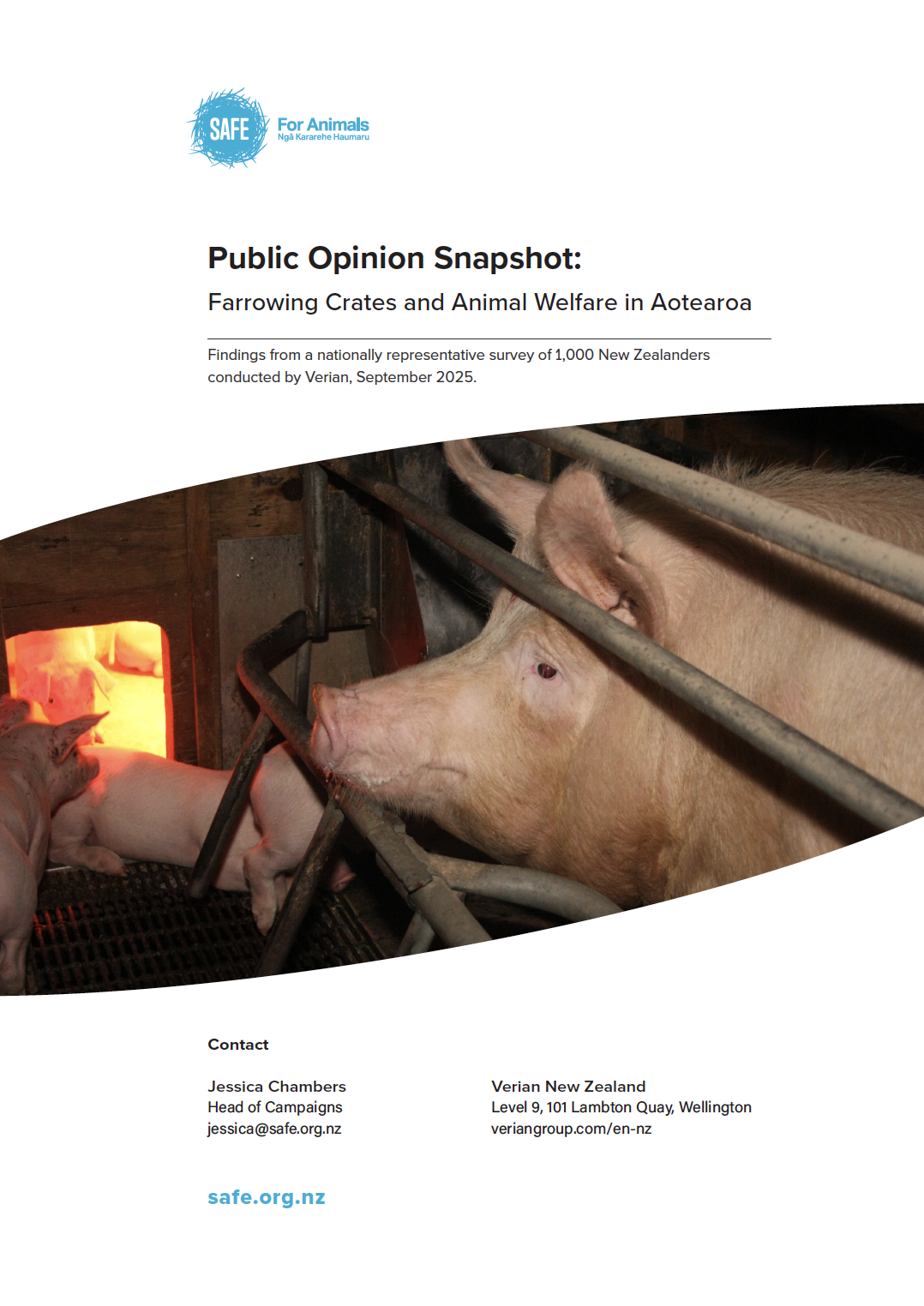 Public Opinion Snapshot 2025: Farrowing Crates and Animal Welfare in Aotearoa 
