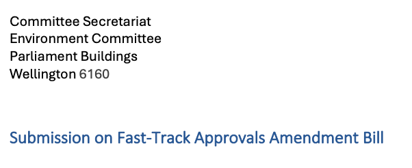 Fast-Track Approvals Amendment Bill