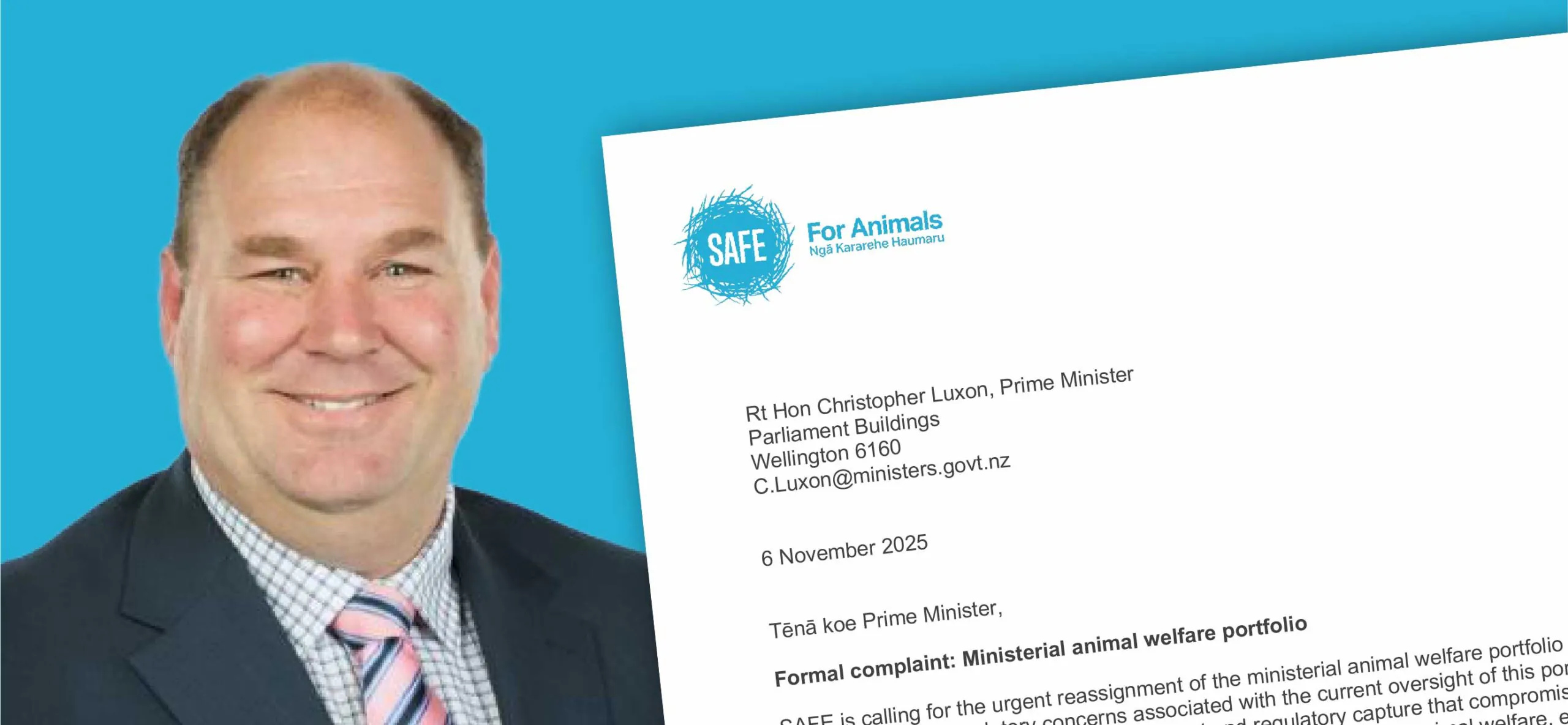 Andrew Hoggard formal complaint by SAFE for Animals